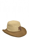 Lauren Ralph Lauren - Two-Tone Crocheted Straw Bucket Hat - K&uuml;barad - ONE SIZE