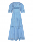 Stella Nova - Maxi Dress With Short Sleeves And Artworks - Maksikleidid - 42