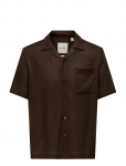 ONLY & SONS - Onslaurence Linen Resort Collar Ss Noos - Vabaaja s&auml;rgid - XXL