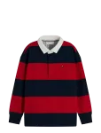 Tommy Hilfiger - Slub Rugby Stripe Polo Ls - Pikkade varrukatega polos&auml;rgid - 128