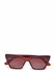 Pilgrim - Dakota Angular Cat-Eye Shaped Sunglasses Brown - Kassisilma p&auml;ikeseprillid - ONE SIZE