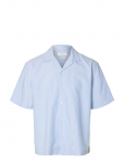 Selected - Slhrlxoxford Ss Shirt Resort - Oxfordi s&auml;rgid - XL
