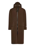 Stutterheim - Stockholm Long Patch Matte Dark Brown - Vihmamantlid - XS