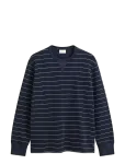 Gant - Micro Texture Striped C-Neck - Pikkade varrukatega - L