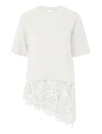 Pieces - Pcmave Ss Lace T-Shirt Jrs Dm - L&uuml;hikeste varrukatega - XL