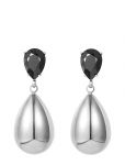 Bud To Rose - Destiny Drop Earring Black/Silver - Statement k&otilde;rvar&otilde;ngad - ONE SIZE