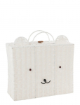J-Line - Basket Suitcase Synthetic White Large - Hoiukorvid - ONE SIZE