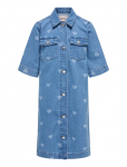 Kids Only - Koglova Ss Heart Dnm Dress - L&uuml;hikeste varrukatega vabaajakleidid - 134