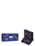 Happy Socks - 4-Pack Holiday Navy Socks Gift Set - Tavalised sokid - 41-46