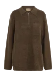 Mos Mosh Gallery - Mmgryan Soft Polo Zip Knit - Poolpika lukuga džemprid - S