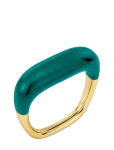 Edblad - Lore Ring Gold/Green - S&otilde;rmused - XS