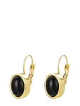 Bud To Rose - Retro Earring Black/Gold - Statement k&otilde;rvar&otilde;ngad - ONE SIZE