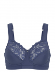 Abecita - Support Soft Bra Charcoal Blue - T&auml;iskorviga rinnahoidjad - 90 D
