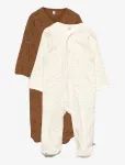 Pippi - Nightsuit W/F -Buttons 2-Pack - Pidžaama kombinesoonid - 104