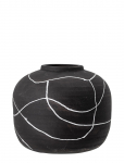 Bloomingville - Niza Vase, Sort, Terrakotta - Vases - ONE SIZE