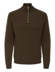 ONLY & SONS - Onsedward Reg 7 Wool Half Zip Knit Cs - Poolpika lukuga džemprid - S