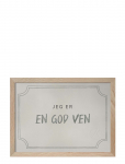 Kunskapstavlan&reg; - Diplom For At V&aelig;re En God Ven, Dusty Mint - P&aring; Danska - Posters - DANISH