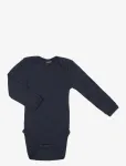Smallstuff - Body Ls, Navy Drop Needle, Merino Wool - Pikkade varrukatega - 98