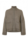 Selected - Slwsia Ras Ls Knit Zipper Cardigan Noos - Kardiganid - XS