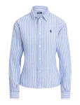 Polo Ralph Lauren - Wide Cropped Gingham Linen Shirt - Pikkade varrukatega - S