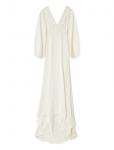 Malina - Addie Balloon Sleeve V-Neck Bridal Gown - Wedding Dresses - S
