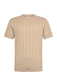 Lindbergh - Knitted Crew Neck T-Shirt - L&uuml;hikeste varrukatega - M