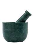 House Doctor - Mortar W. Pestle, Hdarb, Dark Green - Uhmrid ja nuiad - 7.8X10CM