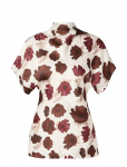 Malina - Otilia Draped Half Polo Top - L&uuml;hikeste varrukatega - M