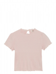 En Fant - T-Shirt Ss Pointelle - L&uuml;hikeste varrukatega - 122