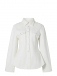 Malina - Anthea Fitted Waist Denim Shirt - Teksas&auml;rgid - 42