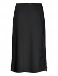Calvin Klein - Matte Shine Satin Lace Trim Midi - P&otilde;lveni ja midiseelikud - XL