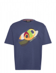 Scotch & Soda - Loose Fit Applique T-Shirt - L&uuml;hikeste varrukatega - S