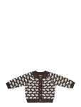 Smallstuff - Cardigan, Ao Elephants, Merino Wool, Nature Melange - Kardiganid - 68/74