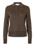Selected - Slwthea Ls Knit Merino Collar Neck Noos - Džemprid - XXL