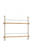 MOEBE - Box Set, Magazine Shelving Ms.65.1, Black Shelves, Stainless Steel Legs (Fsc Mix Credit) - Riiulid - H:65CM