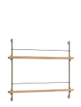 MOEBE - Box Set, Magazine Shelving Ms.65.1, Black Shelves, Stainless Steel Legs (Fsc Mix Credit) - Riiulid - H:65CM