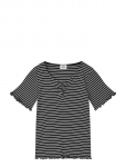 Mads N&oslash;rgaard - 2X2 Cotton Stripe Tiki Tee - L&uuml;hikeste varrukatega - 104