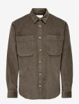 ONLY & SONS - Onsalp 2Pkt Washd Cord Ls Shirt Noos - Velvets&auml;rgid - L