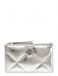 Tory Burch - Kira Diamond Quilt Metallic Zip Card Case - Kaarditaskud - ONE SIZE