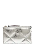 Tory Burch - Kira Diamond Quilt Metallic Zip Card Case - Kaarditaskud - ONE SIZE