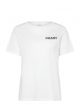 Coster Copenhagen - Tee With Heart Embroidery - L&uuml;hikeste varrukatega - XXL