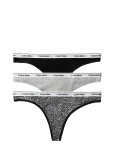 Calvin Klein - Thong 3Pk - Stringid - M