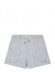Knowledge Cotton Apparel - Mid-Thigh Seersucker Swimshorts - L&uuml;hikesed p&uuml;ksid - XL