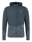 Mizuno - Active Warmalite Hybrid Full Zip Hooded Long Sleeve Top - Spordi treeningjakid - S