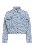 Dante6 - Dante6-Spring Printed Denim Jacket - L&uuml;hikesed teksap&uuml;ksid - 42