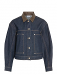 Vila - Vilova L/S Collar Denim Jakcet Dbd/Bfs - L&uuml;hikesed teksap&uuml;ksid - 34