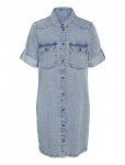 NOISY MAY - Nmnew Signe S/S Denim Dress Vi003Lb Noos - Teksakleidid - S