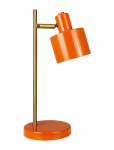 Dyberg Larsen - Ocean Mini Led Portable Orange/ Messing Bordlampe - Laualambid - ONE SIZE