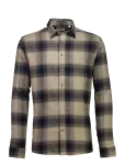 Lindbergh - Heavy Checked Twill Shirt L/S - Ruudulised s&auml;rgid - XXL