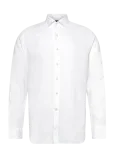 Oscar Jacobson - Reg Fit Cut Away Linen Shirt - Linased s&auml;rgid - XXL